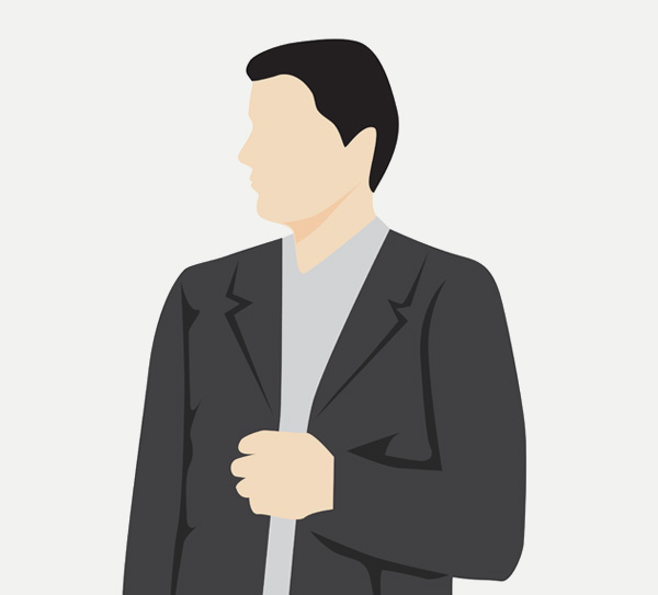 Illustration of a man in a suit